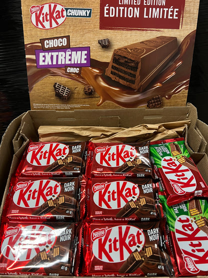 EXOTIC KitKat DISPLAY Stand - (150 Count, 4 Different Chocolates)